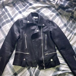 Topshop faux leather jacket